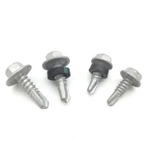 2 Headed Screws Class 4 Galvanised Climaseal 10-16X16 Hex Head Full Thread Roof Screw Tek Screws