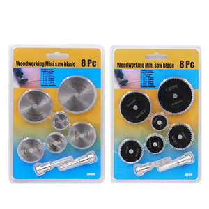 8pcs Mini Circular <b>Saw</b> Blade Set Electric Grinding HSS Cutting Disc Rotary Tool Accessories <b>Plastic</b> Wood Cutting Discs - Product Image 6