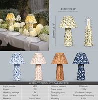 Lampe de table LED moderne en fer, réglable, de luxe, rechargeable par USB, sans fil, avec ampoule E14, cordon en tissu rose flexible, pour mariage et chambre, à commande tactile