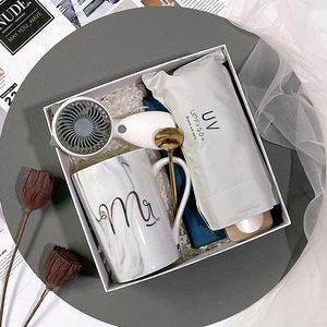 Coffret Cadeau d'Entreprise Ventilateur d'Été en Céramique Minimaliste Moderne avec Sérigraphie et Protection UV pour Cadeaux de Réunion Annuelle d'Entreprise - Product Image 4