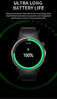 Reloj Inteligente BW17 con Correa de Silicona, Pantalla TFT para Llamadas, Monitor de Frecuencia Cardíaca, Monitorización del Sueño, NFC