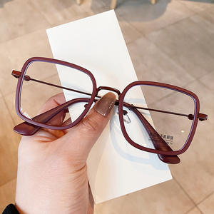 Montures de lunettes carrées G Brand O3-7173 anti-UV et anti-lumière bleue, unisexe, verres en acétate, pont moyen, origine Taizhou - Product Image 5