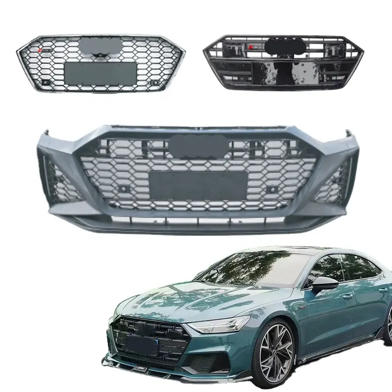 Kit carrosserie plastique PP de haute qualité pour Audi A7 2019 à RS7 pare-chocs avant avec calandre pièces automobiles