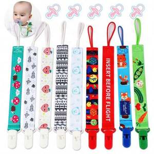 Chaîne de maintien personnalisée en silicone pour sucette de bébé, attache-tétine, cordon, accessoires d'alimentation pour bébés, vente en gros - Product Image 1