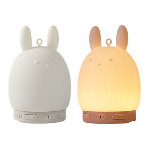 Bébé sommeil <span class=keywords><strong>aide</strong></span> humeur lumière blanc bruit Machine berceuse mignon ours lapin conception sûr Silicone pour pépinière Portable haut-parleur - Product Image 1