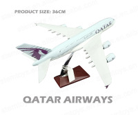 Modèle réduit d'avion en métal A380 de 36cm, jouets pour enfants, matériau en alliage disponible pour l'apprentissage, cadeau, OEM