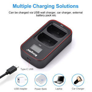 แบตเตอรี่ลิเธียม KingMa Full Decoded รุ่น LP-E6NH (2 ชิ้น) พร้อมที่ชาร์จแบบ Dual USB Type-C สำหรับกล้อง Canon 5D Mark II 5D3 - Product Image 5