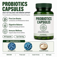 Capsules Probiotiques Durlevel Certifiées HACCP, OEM, ODM, Personnalisation de la Formule, Emballage et Support Commercial, Champignons