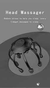 เครื่องนวดศีรษะแบบสั่นสะเทือนการอัดความร้อน600มิลลิเมอร์แบตเตอรี่ชนิด C สำหรับนวด - Product Image 5