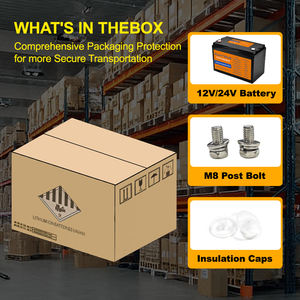 Lifepo4 5 년 보증 12 V 24V 200Ah 100Ah 50Ah 500Ah 배터리 Rv 태양열 12 볼트 리튬 배터리 200Ah - Product Image 6