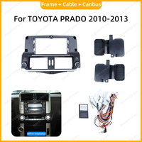 Nouveau style – Cadre d'autoradio Android 12,3 pouces pour TOYOTA Prado 120 (2004-2020) – Panneau de boutons et faisceau de câblage – Accessoires automobiles