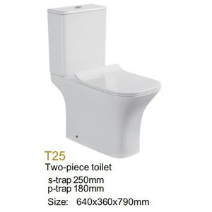 Inodoro de Dos Piezas T21 con Sifón, Cerámico, con Botón Doble de Descarga Superior - Product Image 4