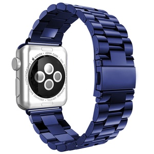 Banda de acero inoxidable 42mm 44mm 38mm 40mm <span class=keywords><strong>Correa</strong></span> de pulsera de metal <span class=keywords><strong>para</strong></span> <span class=keywords><strong>IWatch</strong></span> 5/4/3/2/1/ Three Link Band - Product Image 6