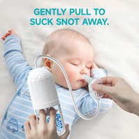 Aspirateur nasal manuel recommandé pour les enfants, sans BPA, aspiration sûre pour soulager le rhume des nourrissons la nuit