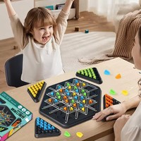 Vente chaude Multijoueur Puzzle Chaîne Triangle Jeu de société stratégique Améliore la mémoire et le raisonnement logique Capacités juguetes