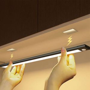 Lampe LED sans fil à induction rechargeable USB à livraison rapide, lumière d'ambiance moderne pour intérieur avec capteur, effet œil de chat et ombre de colline - Product Image 4