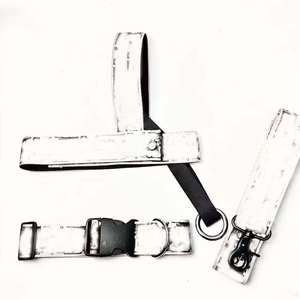 Conjunto de correa de arnés táctico para perros con logotipo D de lujo, marca de moda, Collar duradero de nailon para mascotas diseñado por diseñadores - Product Image 2