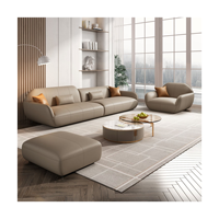 Vente en gros de technologie velours canapé ensemble italien léger luxe petite maison vert canapé salon 3 places canapés ensemble de meubles