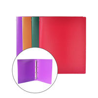 Vente en gros de classeur à 4 joints toriques en plastique 3D durable format A4 classeur de documents PP de haute qualité pour le bureau et l'école