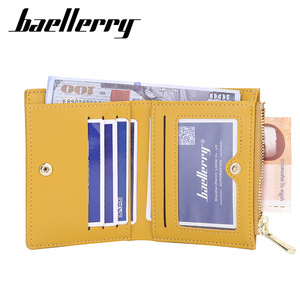กระเป๋าสตางค์ผู้หญิง Baellerry แบบสั้น ลายเพชร หนัง PU ทรงบาง ซิปใส่เหรียญ ใช้ได้ทุกวัน - Product Image 2