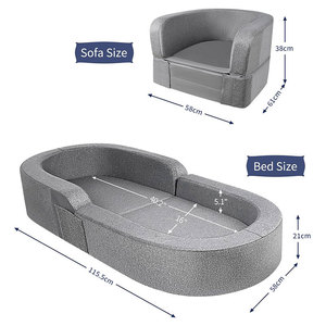 Tapis de jeu portable pour tout-petits avec barrières latérales pour bébés de 0 à 24 mois, utilisation domestique, tissu, rembourrage en mousse haute élasticité - Product Image 2