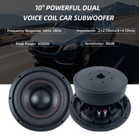 Subwoofer de voiture 10 pouces à triple aimant et double bobine vocale, haute puissance 1500W, qualité compétition, pour les passionnés de basses extrêmes