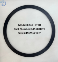 Disque de friction pour convertisseur de couple de voiture particulière 6T40 6T50, référence B45680HTS, 249.25*217.7, double face, à verrouillage