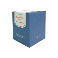 Boîte à bougie imprimée personnalisée Boîte d'emballage en carton pliante en relief mat avec fermeture à cordon bouton