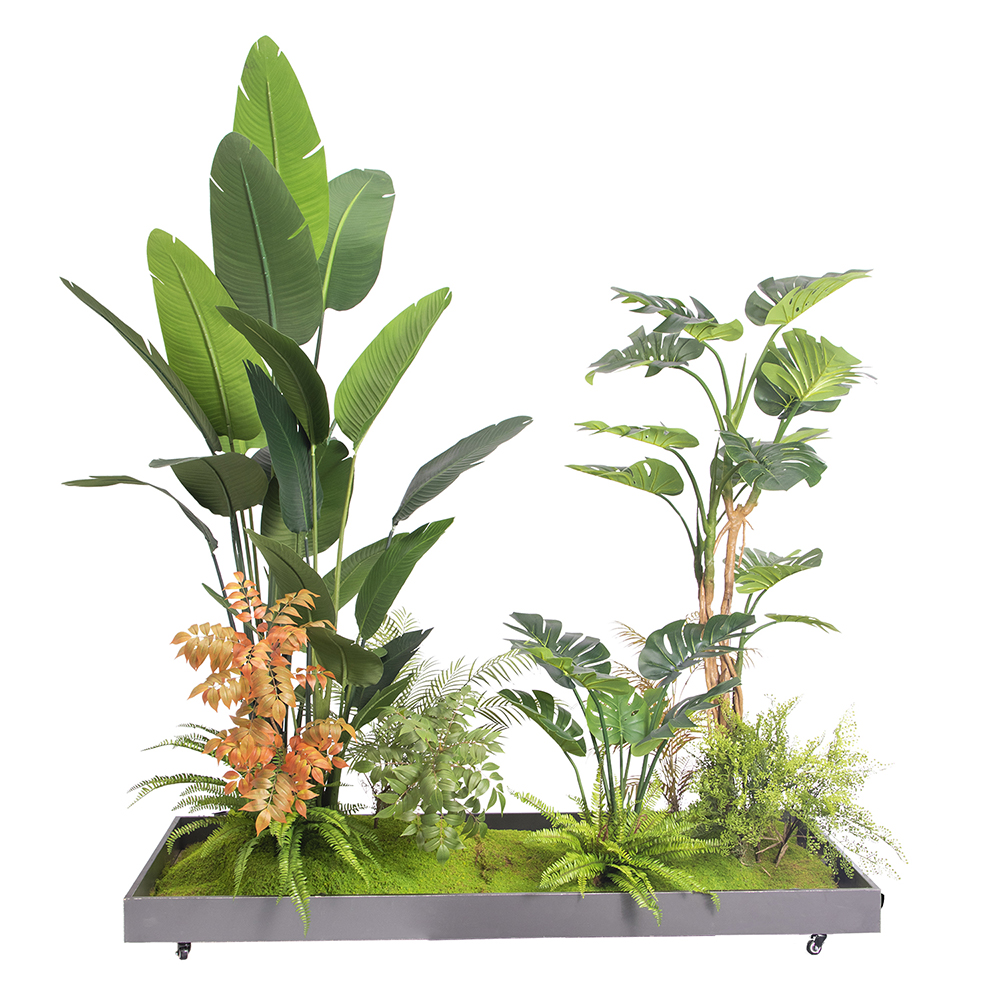 PZ6 180 cm große Kunststoff künstliche Bananen blatt Bonsai Pflanzen Traveller Tree künstlich für Hochzeit Indoor Decor