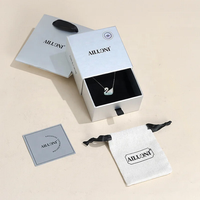 Ensemble de boîtes à bijoux en papier de luxe personnalisées, boîte à bijoux avec sac, boîte de rangement pour collier, boîte en carton, ensemble de sacs