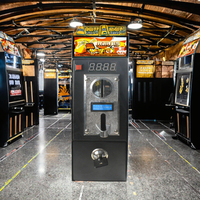 Sélecteur de monnaie à pièces LE pour machines à laver et distributeurs automatiques, prend en charge plusieurs devises, en métal, prise EU anglaise 110/220V