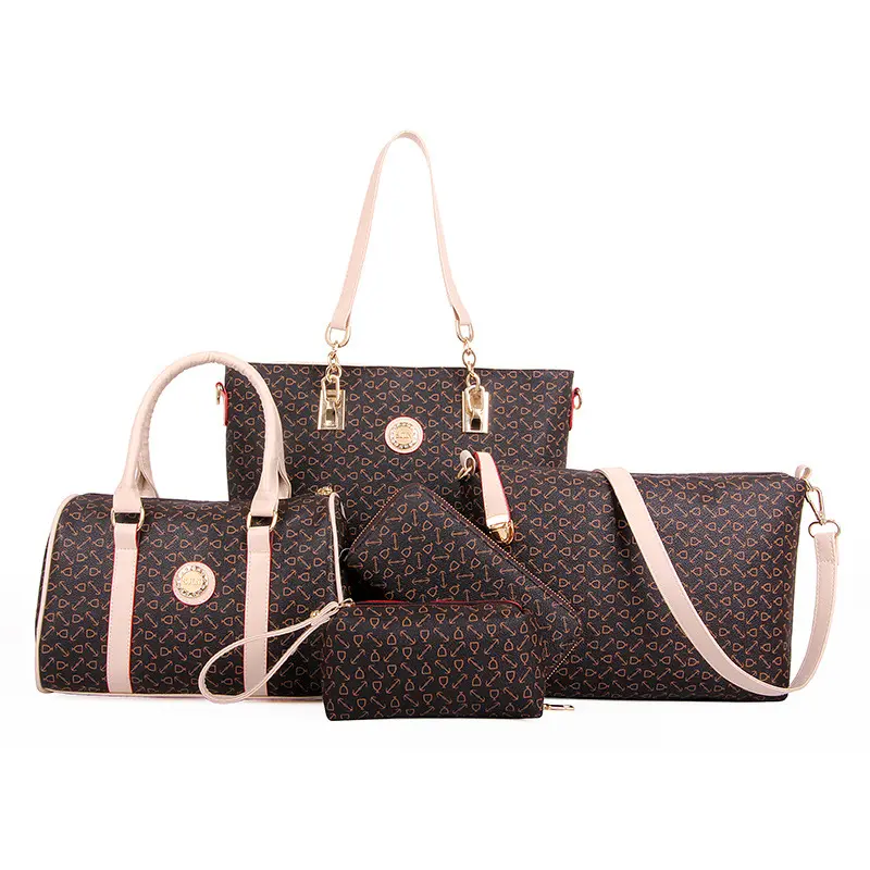 New fashion ladies wallet ladies pars hand set bag women set shoulder tote bags wallets handbags purse and wallet set