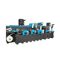 HONTEC FDA-350-3C 사용 다이 절단 UV 건조기 Flexographic 프린터 Flexo 그래픽 인쇄 기계
