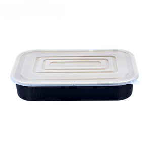 Plateau rectangulaire bon marché en aluminium pour emballage alimentaire Boîte à lunch durable pour dessert de luxe en aluminium à emporter - Product Image 5
