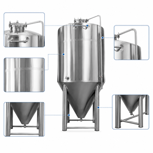 <span class=keywords><strong>Cuve</strong></span> de brassage en acier inoxydable de qualité sanitaire, soudée avec précision, résistante à la corrosion, homologuée pour la pression, grande capacité, pour la fermentation - Product Image 3