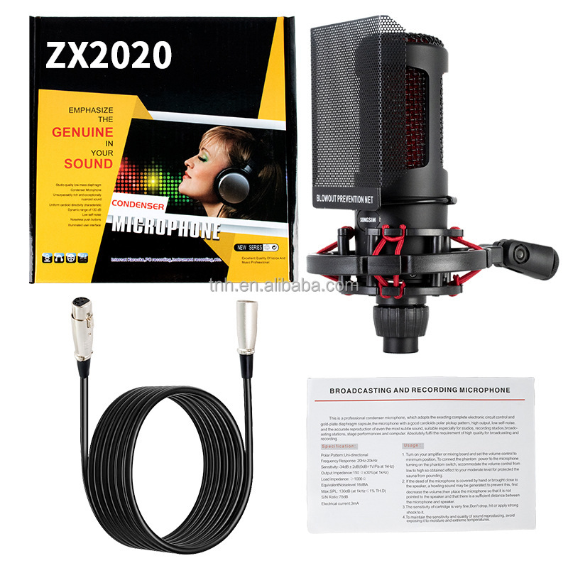 TNH CM- ZX2020 Wired 48V Condenser Microphone Professional