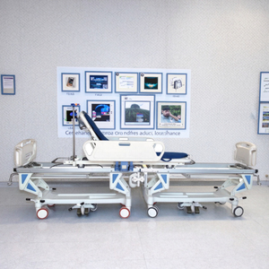 Алюминиевая холоднокатаная стальная современная транспортная каталка, складная, регулируемая, прочная, для больниц, операционных, школ, отелей - Product Image 1