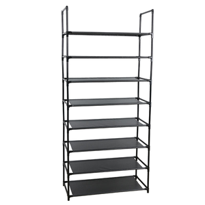 Zapatero metálico de 10 niveles con estantes de tela no tejida, organizador vertical de almacenamiento que ahorra espacio para entrada y dormitorio - Product Image 6