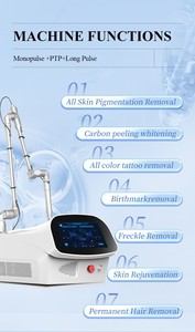 Máquina Láser Pico Q-Switch ND YAG + Láser de Pulso Largo para Eliminación de Tatuajes, Pigmentos, Pecas, Depilación y Peeling de Carbono - Equipo de Belleza - Product Image 6