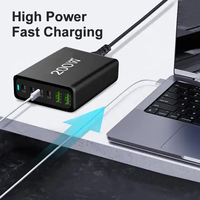 Penjualan Terbaik 200W GaN pengisi daya 6-Port USB C pengisi daya dinding stasiun pengisian cepat untuk iPhone untuk Samsung Xiaomi PD Output 100W 3