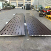 Panneaux muraux extérieurs légers en acier et polyuréthane, design moderne, panneaux sandwich en mousse PU, écologiques, résistants au feu, pour chambre froide