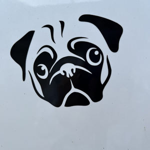 Calcomanías de vinilo para ventana troqueladas bonitas y personalizadas, calcomanías para camiones y portátiles para coches, calcomanías personalizadas para perros, regalos únicos - Product Image 3