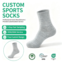 Chaussettes de sport grises unisexe respirantes, absorbantes, anti-odeurs, tricotées, pour la course, la gym et le quotidien