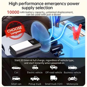 Nouveau démarreur de saut Portable avec <span class=keywords><strong>batterie</strong></span> externe 1000A Booster de <span class=keywords><strong>batterie</strong></span> de <span class=keywords><strong>voiture</strong></span> à courant de crête élevé <span class=keywords><strong>pour</strong></span> <span class=keywords><strong>batterie</strong></span> de véhicule <span class=keywords><strong>diesel</strong></span> à gaz 10000mah - Product Image 2