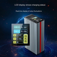 Chargeur portable en alliage d'aluminium pour batteries Li-ion de véhicules électriques, tension et courant réglables OTP, entrée 200-240V, sortie 840W