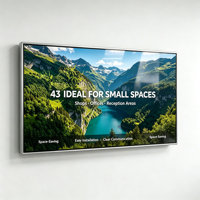 Menpad Diskon M8 Bingkai Perak 65 Inci Digital Signage yang Dipasang di Dinding untuk Tampilan Iklan