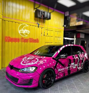 Autocollant de voiture en <span class=keywords><strong>vinyle</strong></span> vert imprimé sur mesure, motif anime mignon pour pare-chocs, auto-cicatrisant, anti-rayures, film de carrosserie JDM découpé sur mesure - Product Image 5