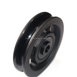 P6 100 מ "מ נושא אוניברסלי גלגל גלגל פלסטיק גלגול גלגלת חלקים ציוד כושר תלוי ציוד כוח אימון גלגל - Product Image 1