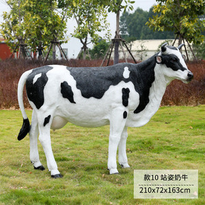 Statue de vache <span class=keywords><strong>Holstein</strong></span> grandeur nature pour la décoration de la ferme / Statue de vache grandeur nature / Statue de vache pâturant - Product Image 5