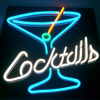 Letrero de Neón RGB Personalizado para Bar, Pub, Club, con Control Remoto, Cambio de Color y Regulable, Diseño Gratuito para Cócteles, Salón, Fiestas, Bar en Casa